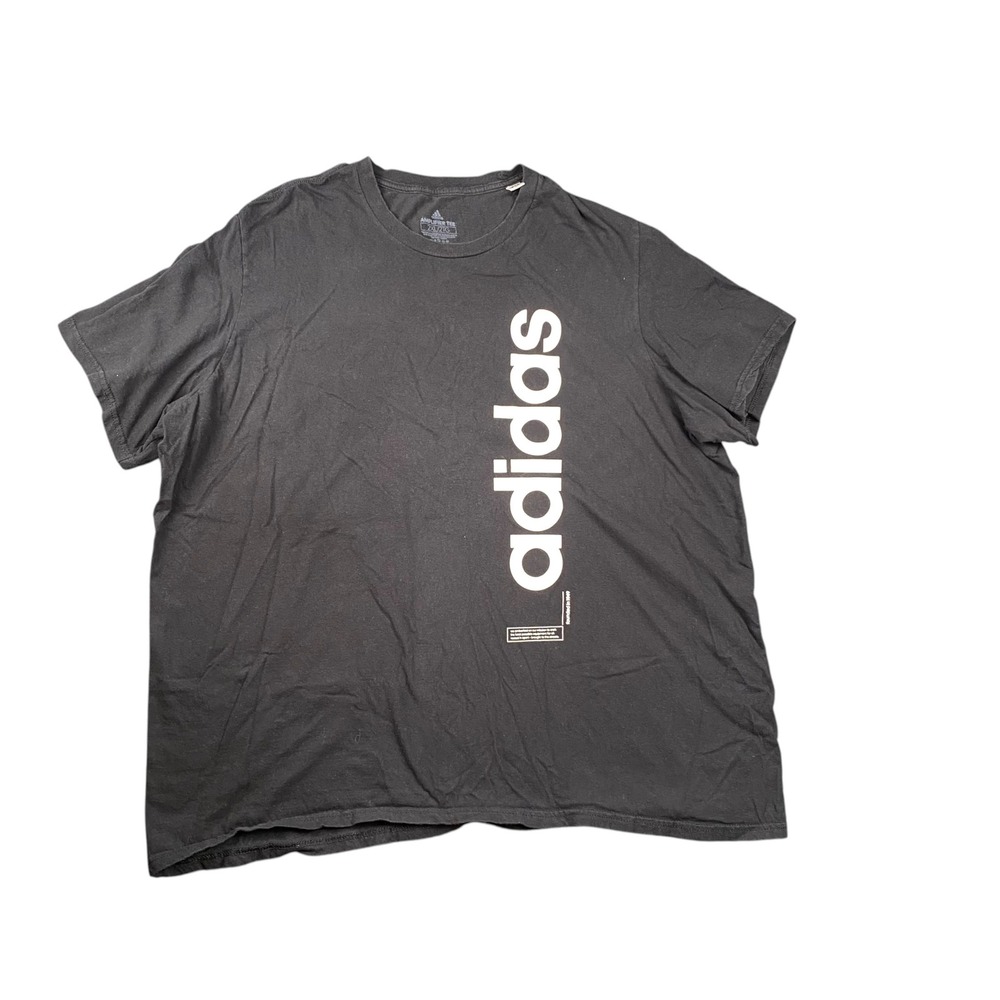 Adidas Amplifier Tee Mens 2XL Black Short Sleeve Graphic Logo T-Shirt ATACAGL